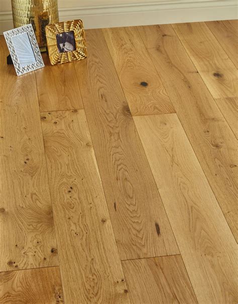 Farmhouse Natural Oak Lacquered Engineered Wood Flooring | Direct Wood ...