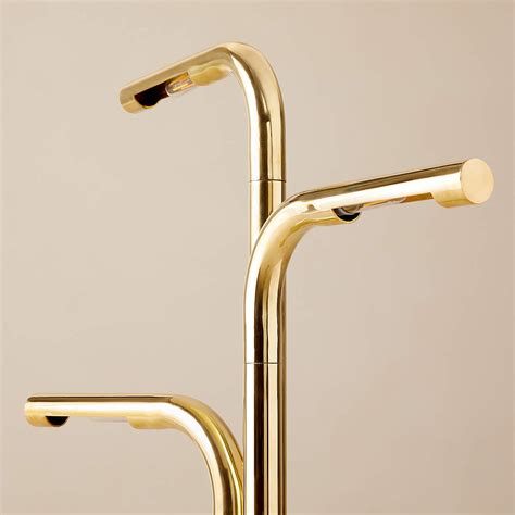 Viewpoint Articulating Brass Task Floor Lamp + Reviews | CB2