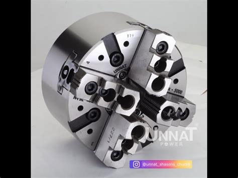 Power Chucks - Unnat 4 Jaw Power Chucks With Open Centre Manufacturer ...