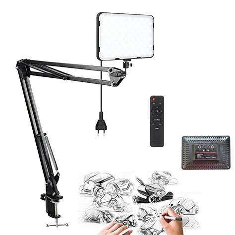 ADZOY Upgraded 11 inch LED Panel Selfie Light Touch Key and Remote with ...