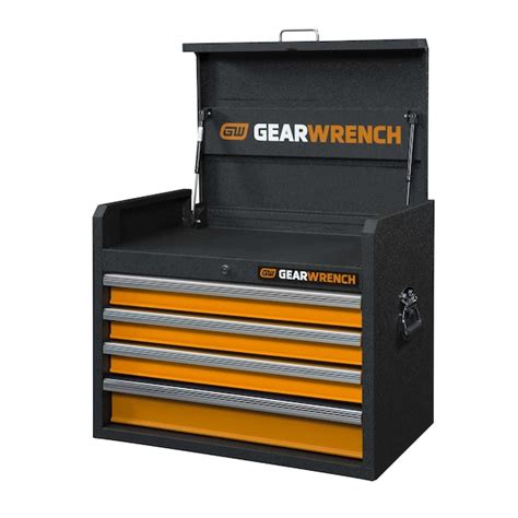 Gearwrench Tool Chest, 4 Drawer, Black/Orange, 26 in W 83240 | Zoro