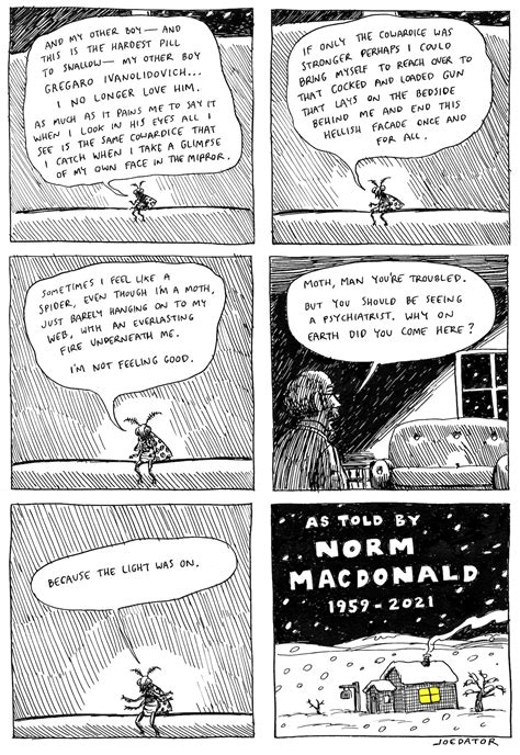 The Moth Joke (as told by Norm Macdonald) – Joe Dator