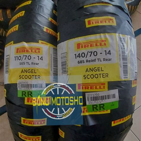 Jual Ban aerox depan belakang pirelli angel scooter uk110/70-14 & 140/ ...