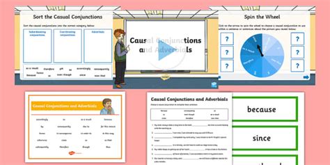 Conjunctive Adverbs Differentiated Activity Pack