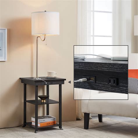Sale walmart end table with attached lamp Top Sellers