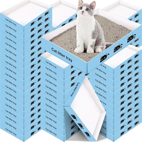 Amazon.com: Tioncy 90 Pcs Disposable Litter Boxes for Cats Disposable ...