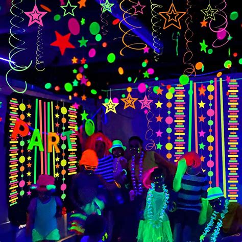 Black Light Party Ideas Theme
