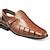Men's Leather Sandals Closed Toe Sandals Crocodile Print Fisherman ...