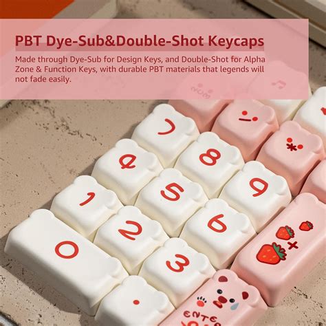 Akko PBT Keycaps Set, Dim Sum Bear OEM Profile India | Ubuy