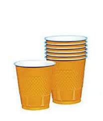 DholDhamaka Solid Yellow Plastic Cups (Pack Of 20) : Amazon.in: Toys ...
