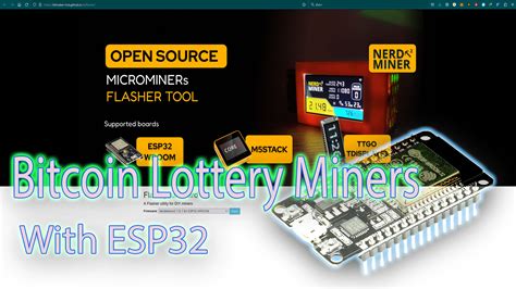 Bitcoin Lottery Miners With ESP32 – stnology Do it yourself