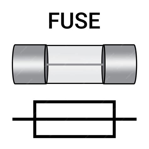 Premium Vector | Electric fuse illustration. Electrical and electronic component. Physics lessons.
