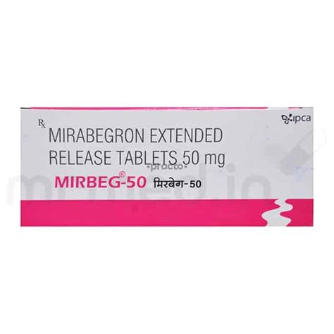 Buy Mirbeg 50mg Tablet Online: Uses, Price, Dosage, Instructions, Side ...