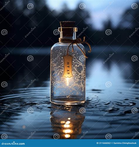 AI Creates Image, Keep Love in Clear Glass Bottle Stock Illustration - Illustration of pure ...
