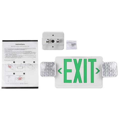 Pohove Led Exit Sign Emergency Exit Lights With Battery Backup ...