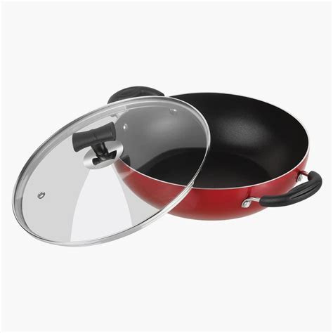 Buy VINOD Popular Aluminium Non-Stick Kadai with Lid - 2L from Vinod at ...