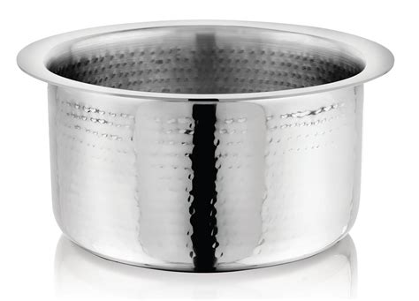 Buy Vinod – Claro Heavy Gauge Stainless Steel Hammered Tope, 1.5 mm ...