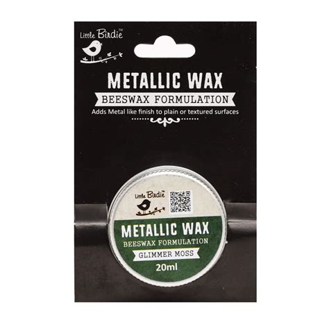 Buy Little Birdie Metallic Wax - Glimmer Moss, 20ml Online