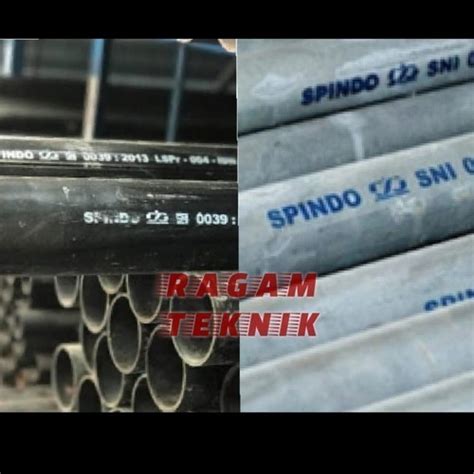 Jual Spindo pipa 3" Hitam / Galvanis Medium A B Black Galvanized Steel ...