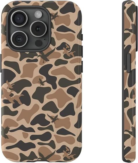 Amazon.com: Personalized Old School Camo Phone Case, Retro Waterfowl ...