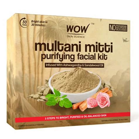 Buy WOW SKIN SCIENCE MULTANI MITTI KIT WITH ROSE WATER|CLEANSES | DETOX ...