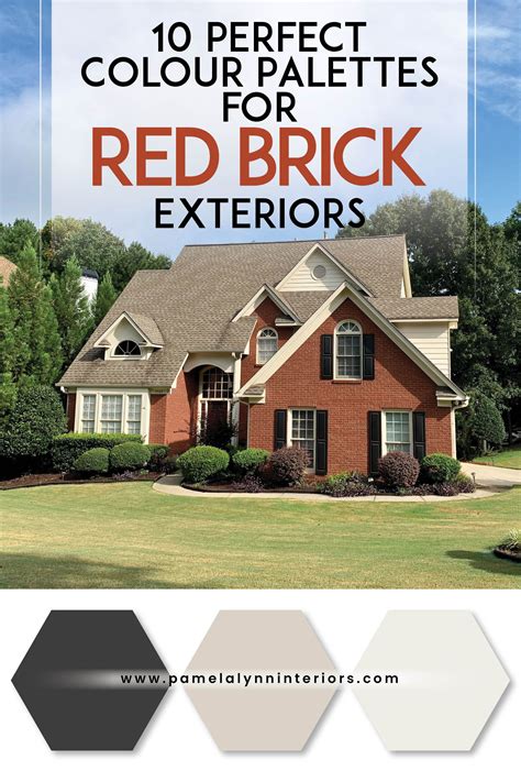 Exterior Colour Ideas for Your Red Brick Home | Brick house exterior ...