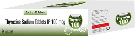 Thyrose 100 MCG Tablet (120): Uses, Side Effects, Price & Dosage ...