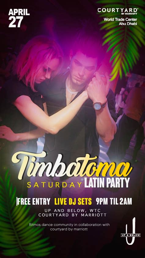 TIMBATOMA LATIN PARTY , Up and Below Abu Dhabi, 27 April to 28 April ...