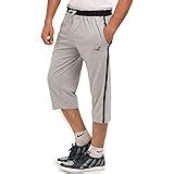 Vego Mens Cotton Three By Fourth, 3/4, Capri, Three Quarter Black ...