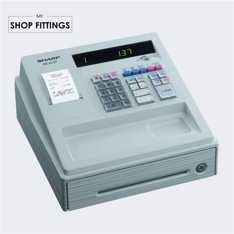 Sharp Cash Register Xea137w White - My ShopFittings
