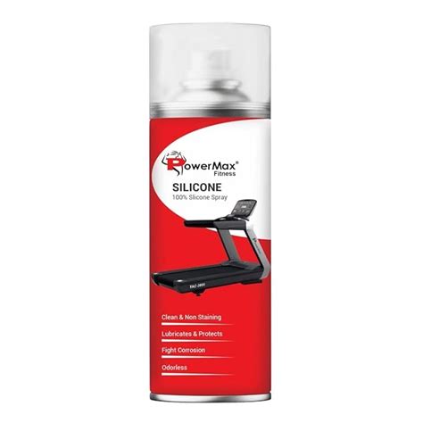 PowerMax Fitness Silicone Oil Lubricant Spray for Treadmill (500ml ...