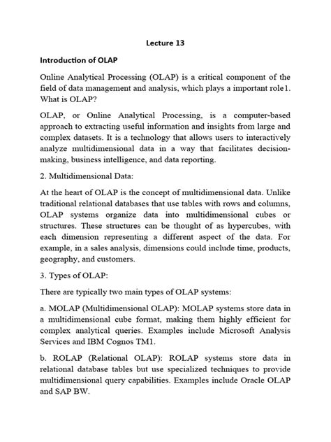 Image result for OLAP Descriptive Illustration