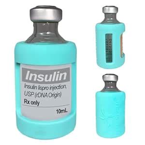 Buy Sugar Medical Insulin Vial Protective Sleeve. Silicone Cover to ...
