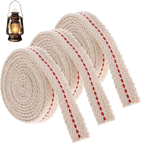 Amazon.com: 3 Rolls Cotton Lamp Wick Oil Lamps 10 Ft 1/2 Inch Flat ...