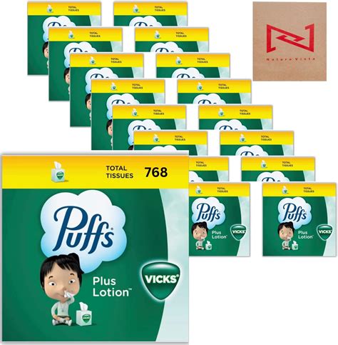 Amazon.com: Puff Plus Lotion Vick Facial Tissues 16 Cubes, 2-Ply (48 ...