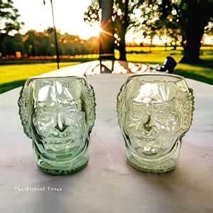 The Offbeat Trove Old Monk Face Drinking Glasses | Set of 2 | 600ml ...