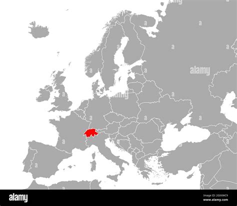 Switzerland Map Europe - map of europe switzerland