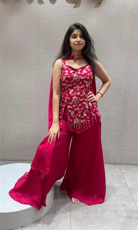 Rani PINK red Palazzo Set