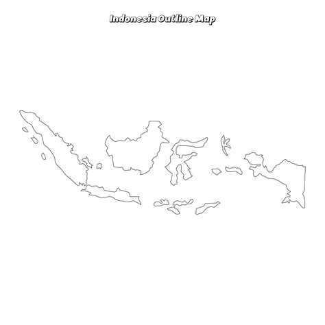 Premium Vector | A Comprehensive Map for Creative and Educational Projects Indonesia outline map