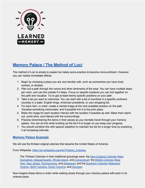 Image result for Loci Memory Method