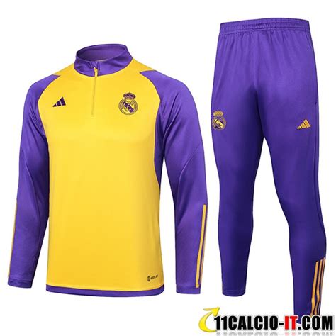 Tuta Real Madrid Fit Real - Collezione Ufficiale, Per Uomo E Bambino, Materiale Poliestere