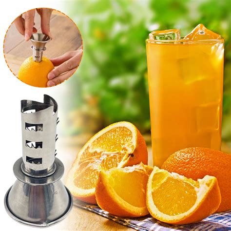 Nrmrqz Stainless Steel Manual Lemon Juicer & Orange Squeezer - Portable ...