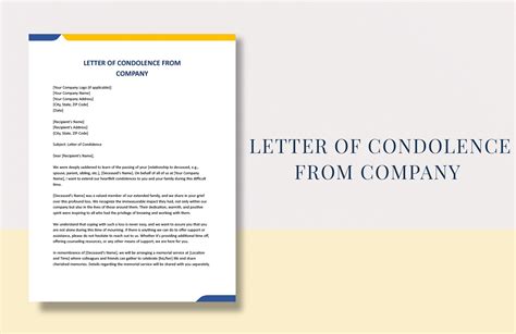 Church Letter Of Condolence in Word, PDF, Google Docs, Pages - Download ...