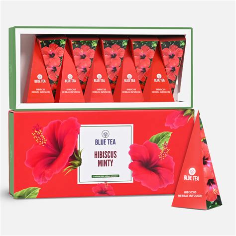 Hibiscus Tea with Mint Uplifting Herbal Fusion – Blue Tea | Health in ...