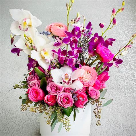Purple Orchid Flower Bouquet