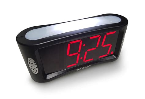 Buy Travelwey LED Digital Abstract Alarm Clock, Big Red Digit Display ...