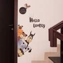 Flipkart SmartBuy 75 cm Wall Stickers Door Design Cartoon Animal ...