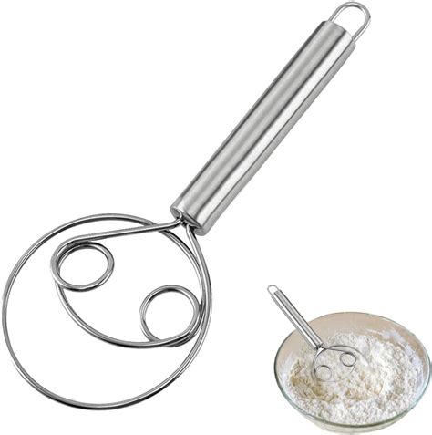 Amazon.com: Dough Whisk - Integrated Stainless Steel Whisks with Round ...