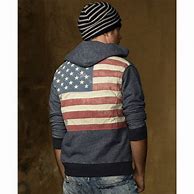 Image result for Men Cotton American Flag Zipper Hoodie