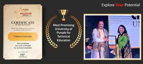 Chitkara University Recognised As The Most Promising University of ...